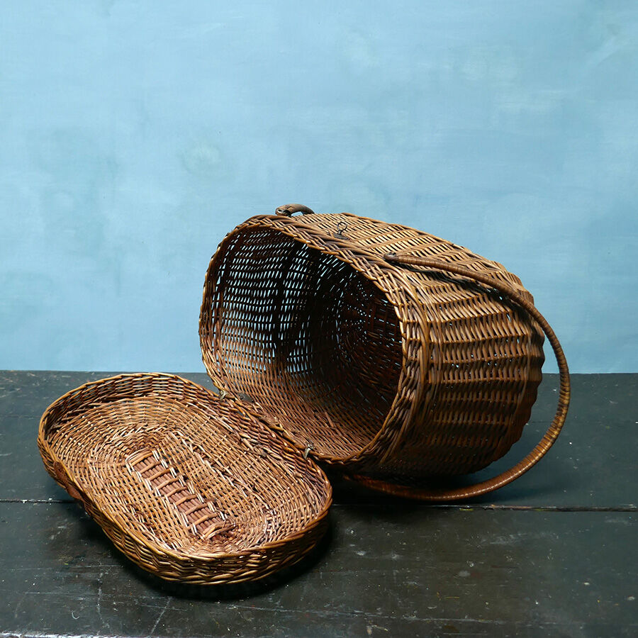 19th century wicker basket