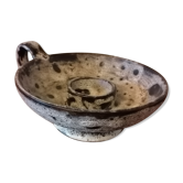 Candle holder fat lava 1960 style vallauris