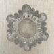 Vintage cast glass ashtray