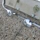 Coat rack, cloakroom, in chromed brass, 20s 30s