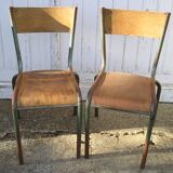 Pair of Mullca school chairs