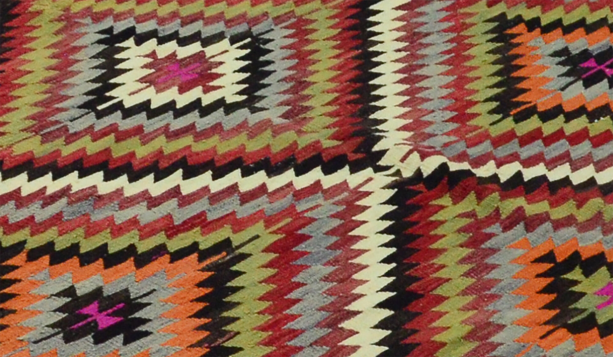 Anatolian handmade kilim rug 317 cm x 201 cm