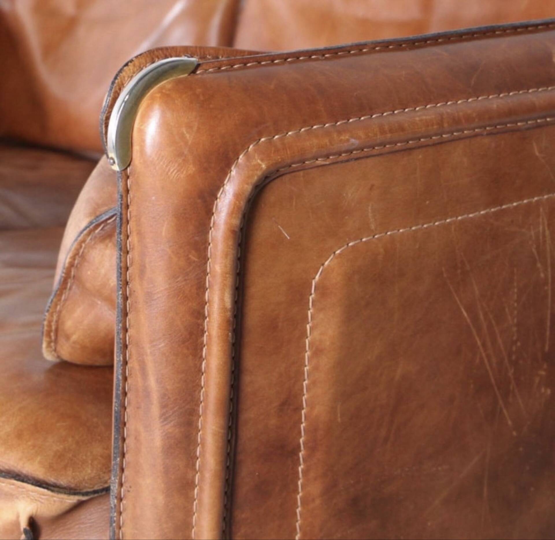 Canapé cuir 3 places Roche Bobois