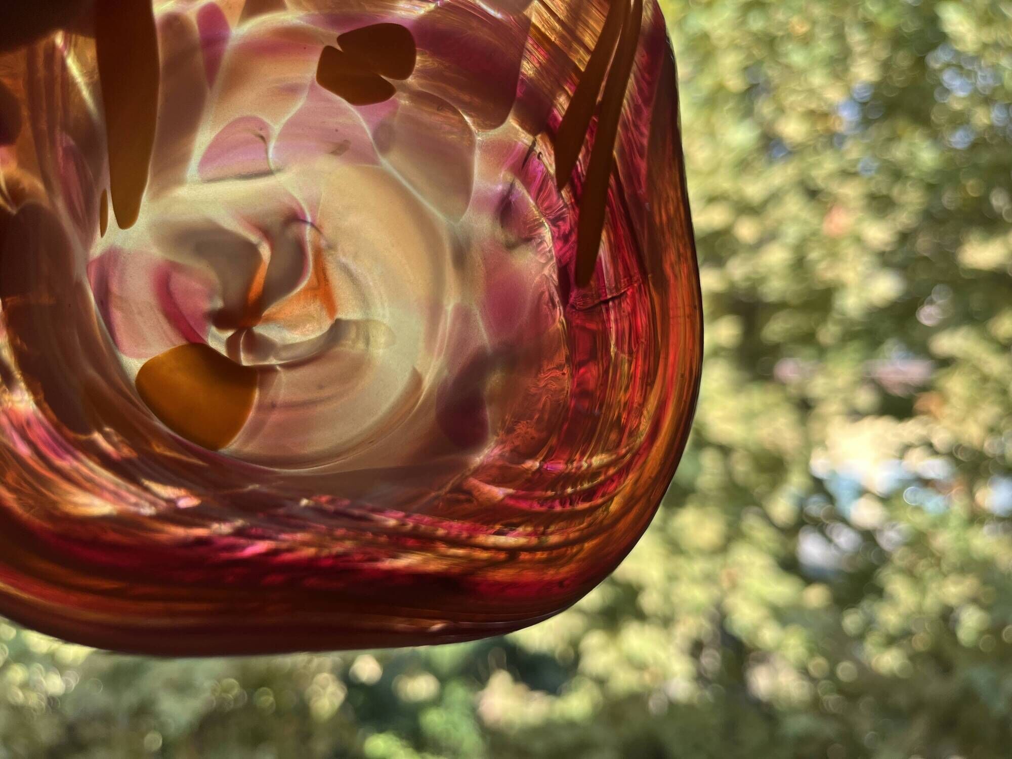 Ashtray or glass blown pocket tray dlg Murano