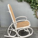 Old rocking chair with white patina