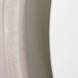 Round Plexiglass Bathroom Mirror by Hillebrand, Large Model, 1960 Germany.