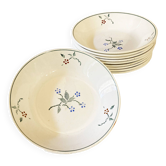Assiettes creuses, faïennce de Saint-Amand, modèle Bill