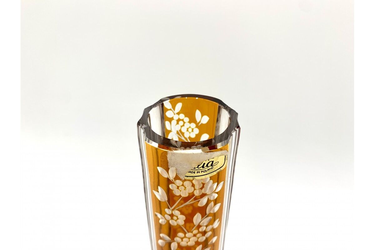 Vintage vase, Julia Glassworks, Poland, 1960s