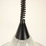 1960's Mid-Century Glass Chandelier in the style of "Trumpet", Czechoslovakia