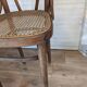 High cane bistro chair and curved wood
