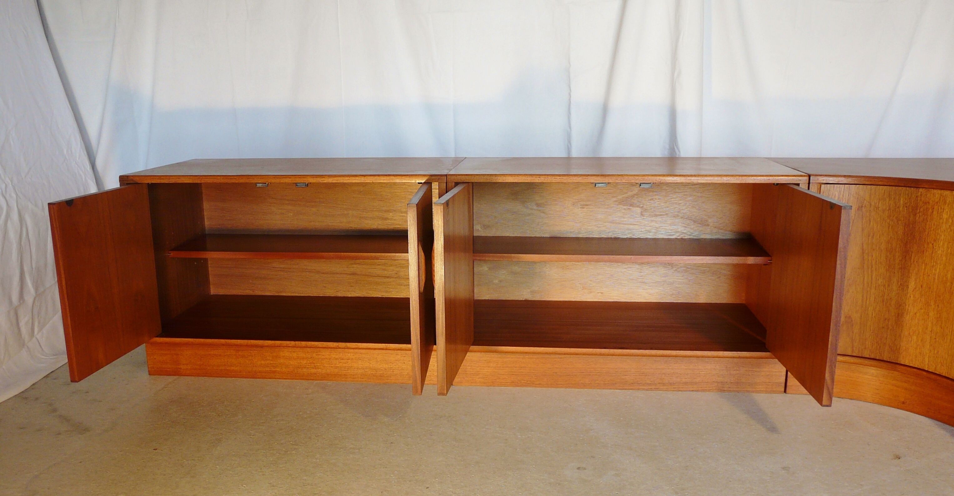 G Plan teak modular angle line