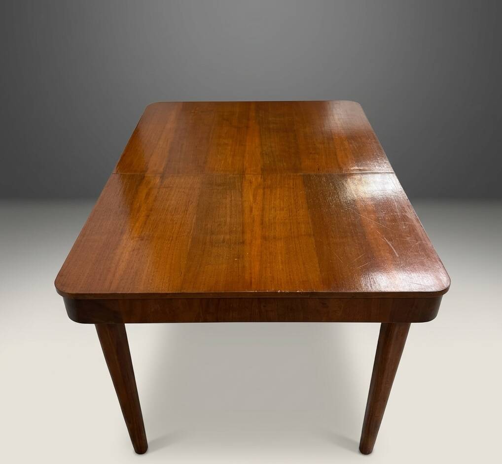 Extendable Dining Table Mid Century Wood Jindřich Halabala 1950s