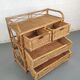 Chest of drawers 4 rattan drawers