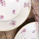 Set of 6 porcelain dessert plates