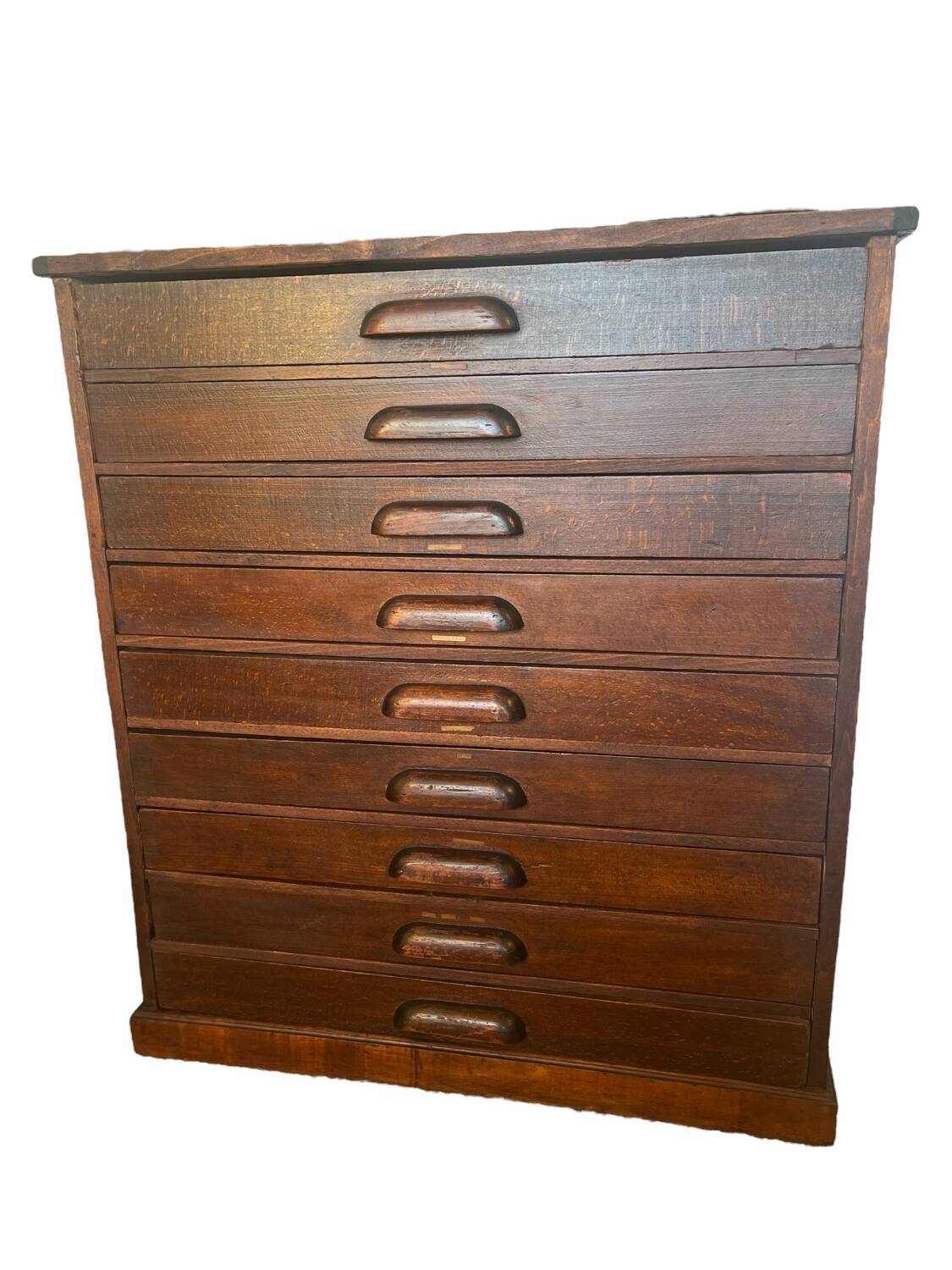 Vintage wooden architect's professional furniture