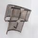 Pair of Mid-Century Perforated Metal Wall Sconce Lights