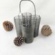 Basket holder 4 bottles in metal wire