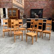 Pine chairs by Roland Wilhelmsson for Karl Andersson & Söner, Sweden, 1960s