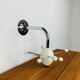 Sputnik wall coat rack, white and chrome, vintage