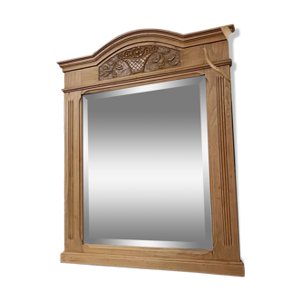 Oak mirror