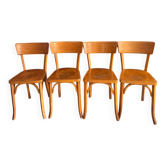 Set of 4 vintage Baumann bistro chairs