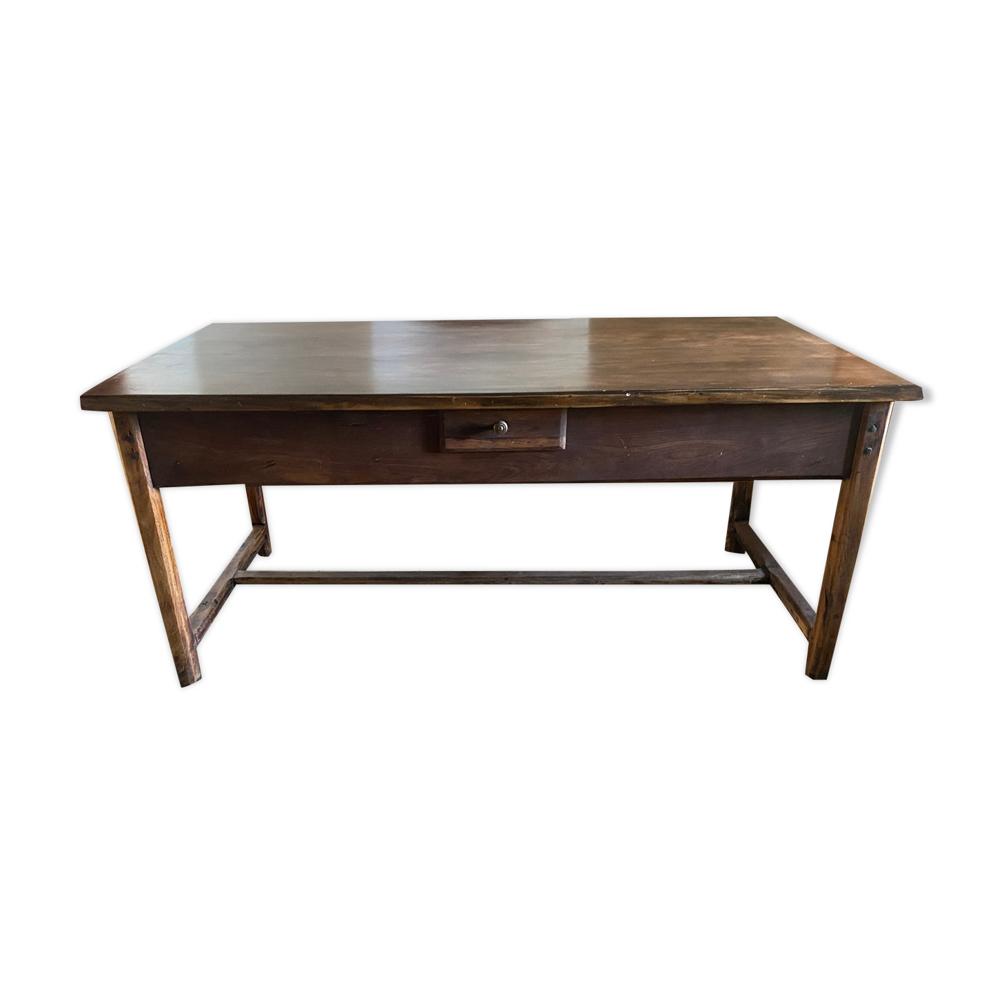 Magnificent farmhouse table in solid wood of the nineteenth century