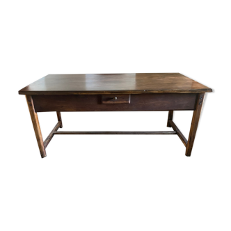 Magnificent farmhouse table in solid wood of the nineteenth century