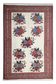 Afshar Sumakh Kilim Rug Cream Floral Design Handmade Wool 212x120cm