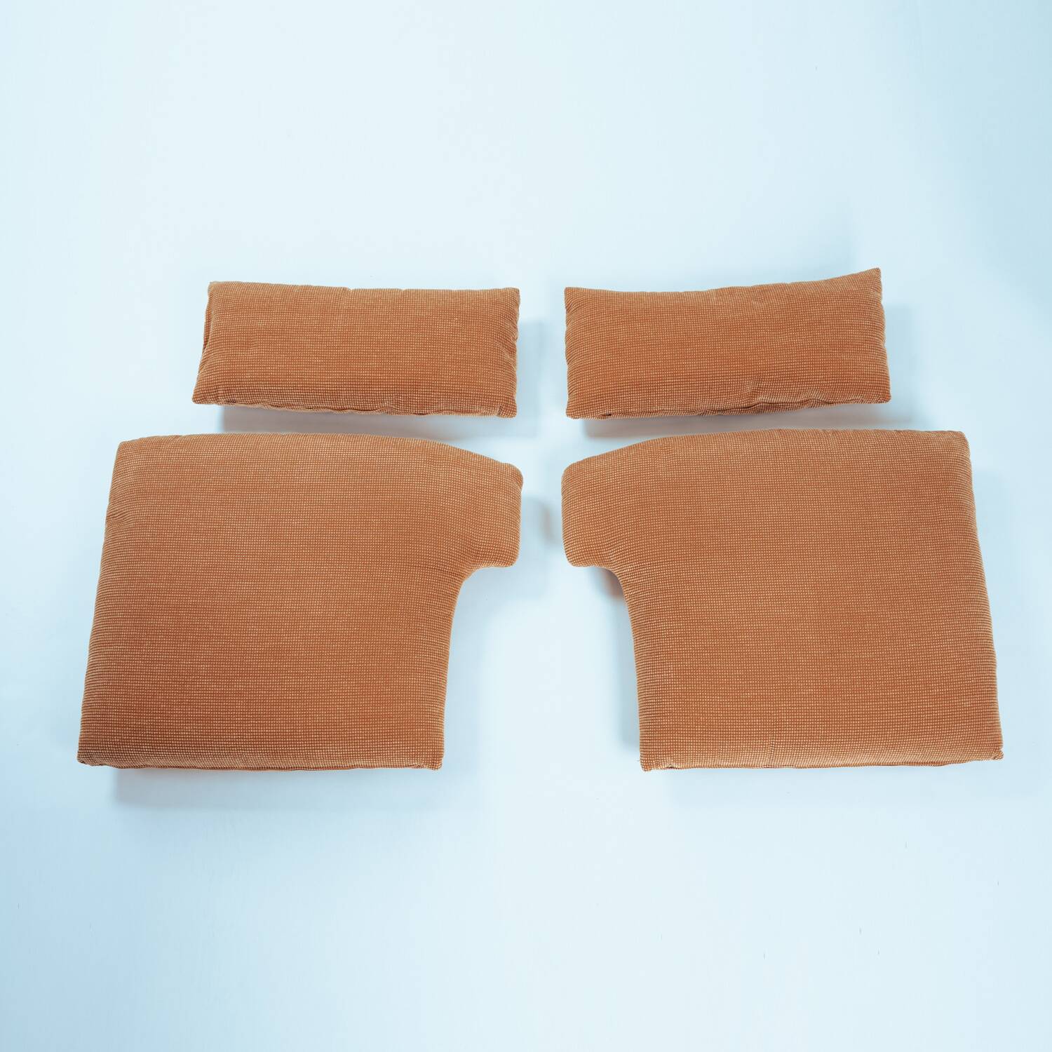 Cassina Portovenere Vico Magistretti wingback peach salmon sofa Maralunga