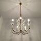 Crystal Glass Chandelier by Vereinigte Werkstätten Collection