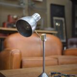 Industrial metal and brass desk lamp 1950