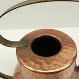 Copper and brass watering can