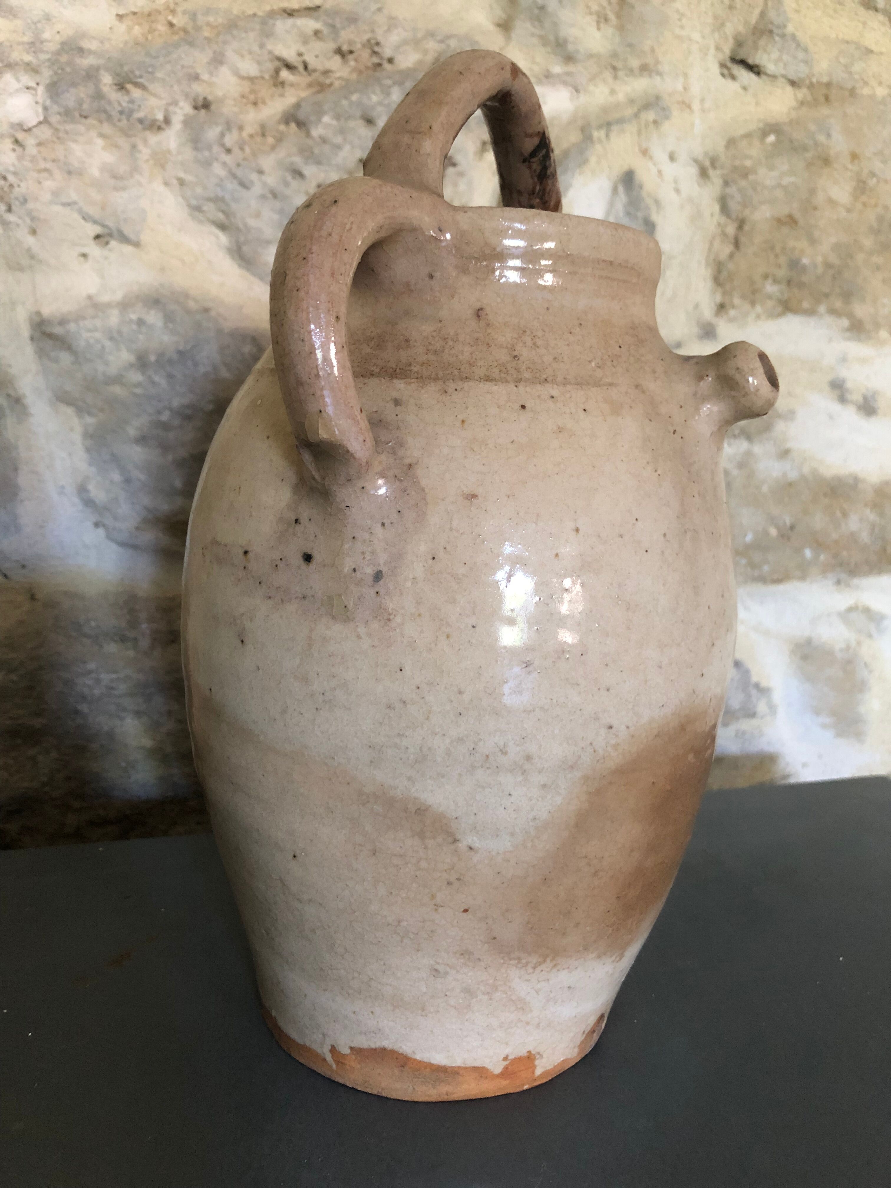 Three-handle sandstone jar