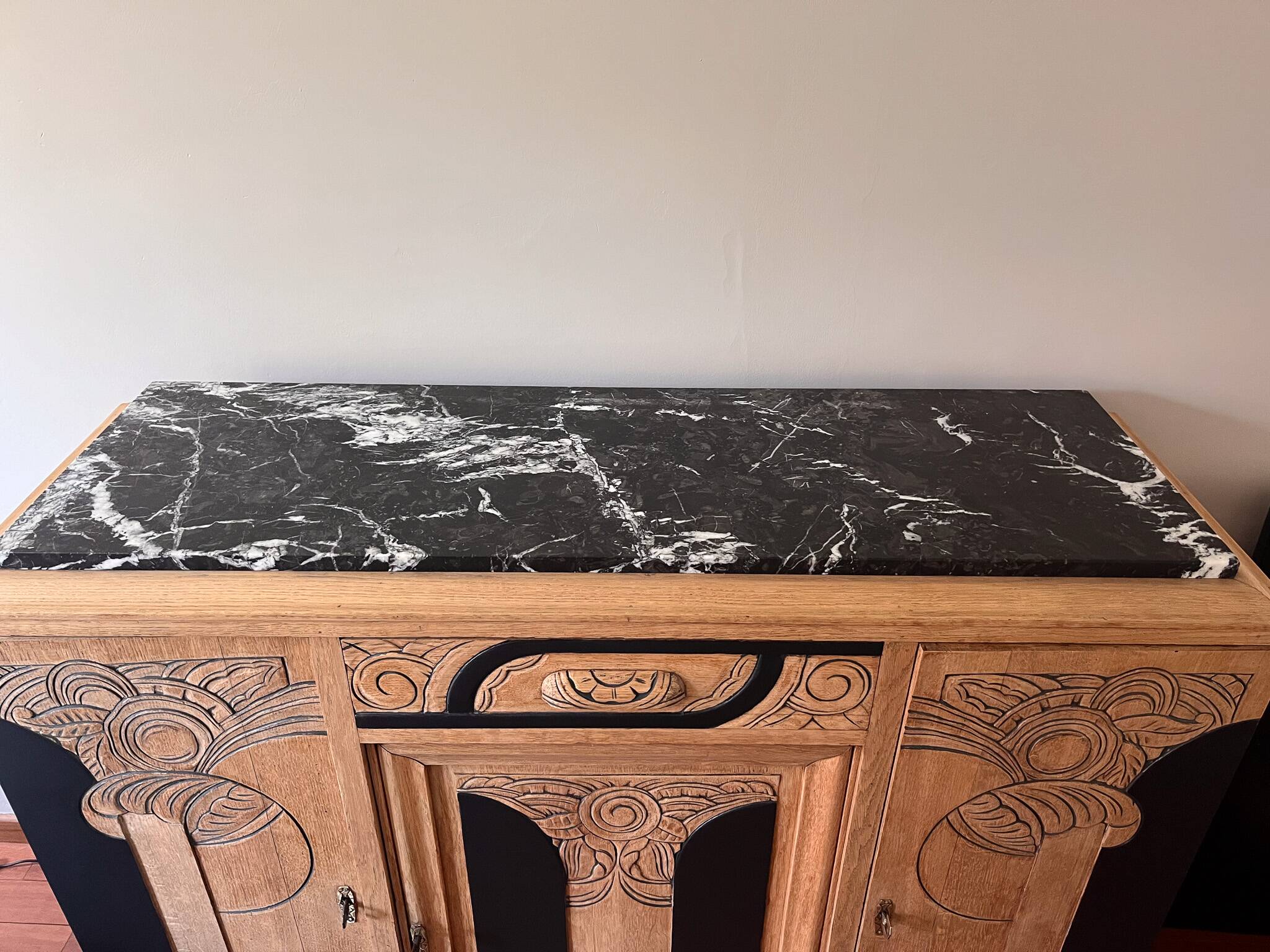 Art Deco sideboard marble top