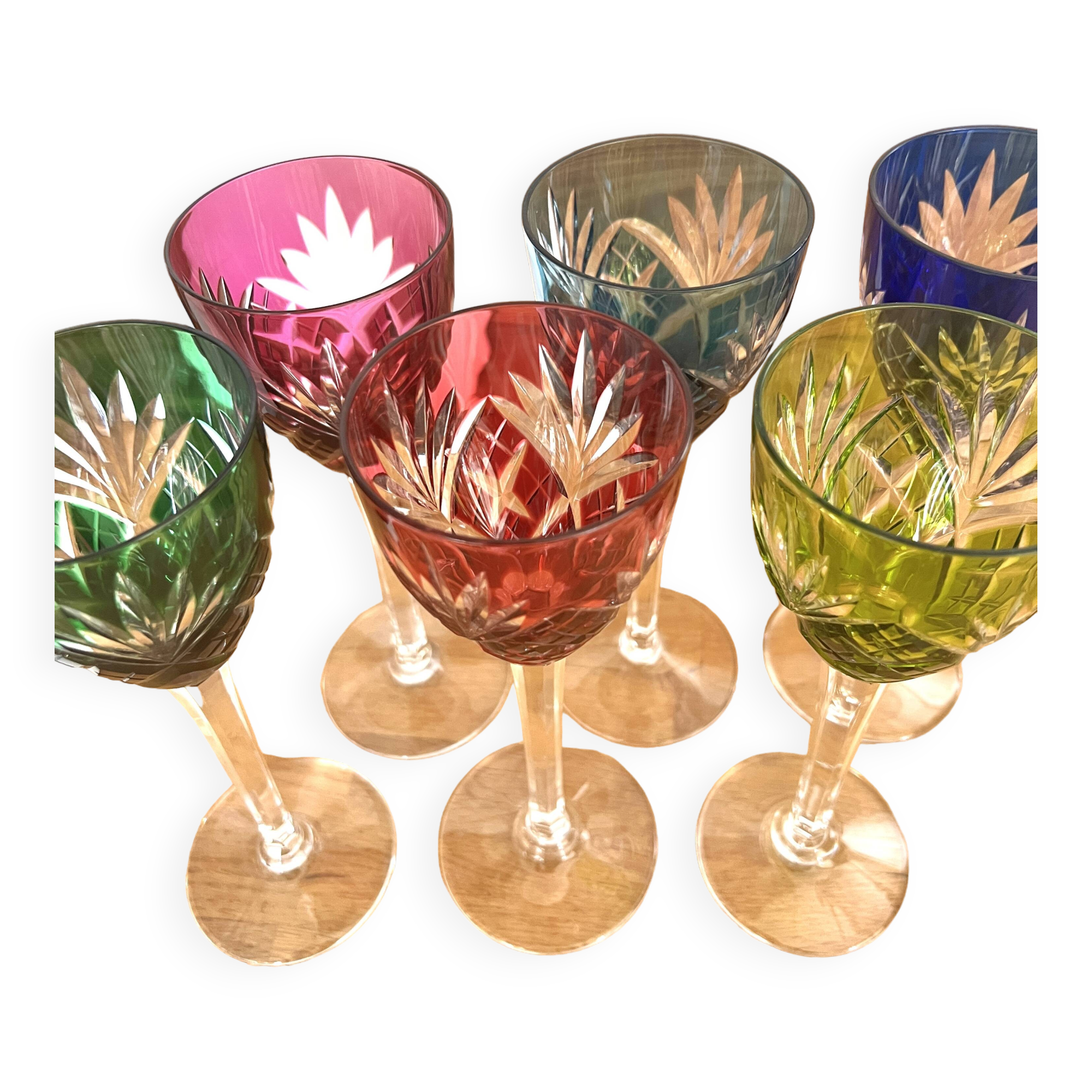 Saint louis crystal wine glasses