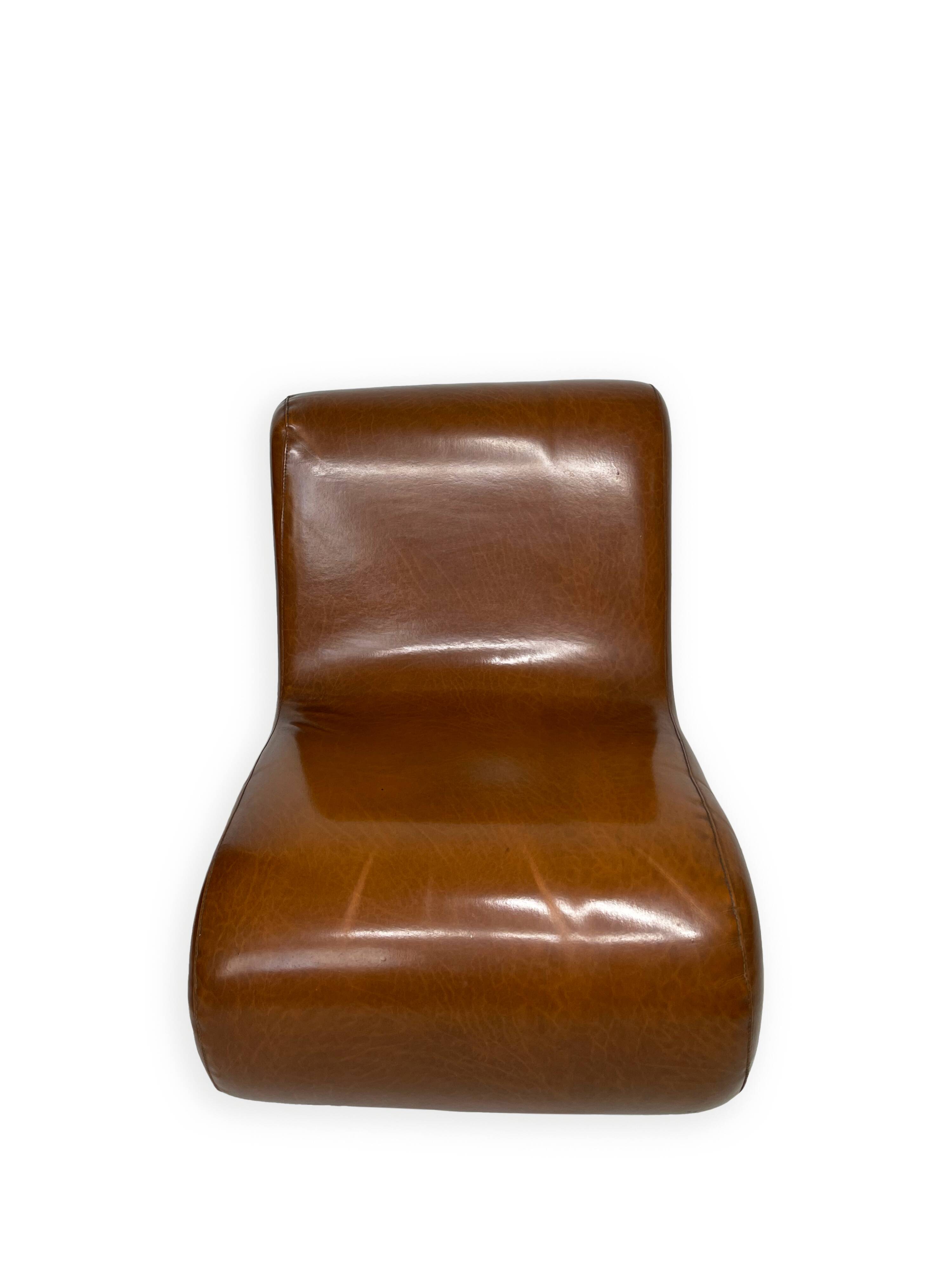 Curve armless armchairs, 1970s