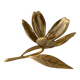 Bronze lotus flower ashtray from the 60s and 70s
