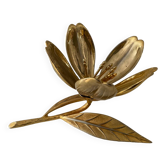 Bronze lotus flower ashtray from the 60s and 70s