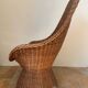Mid-century wicker armchair