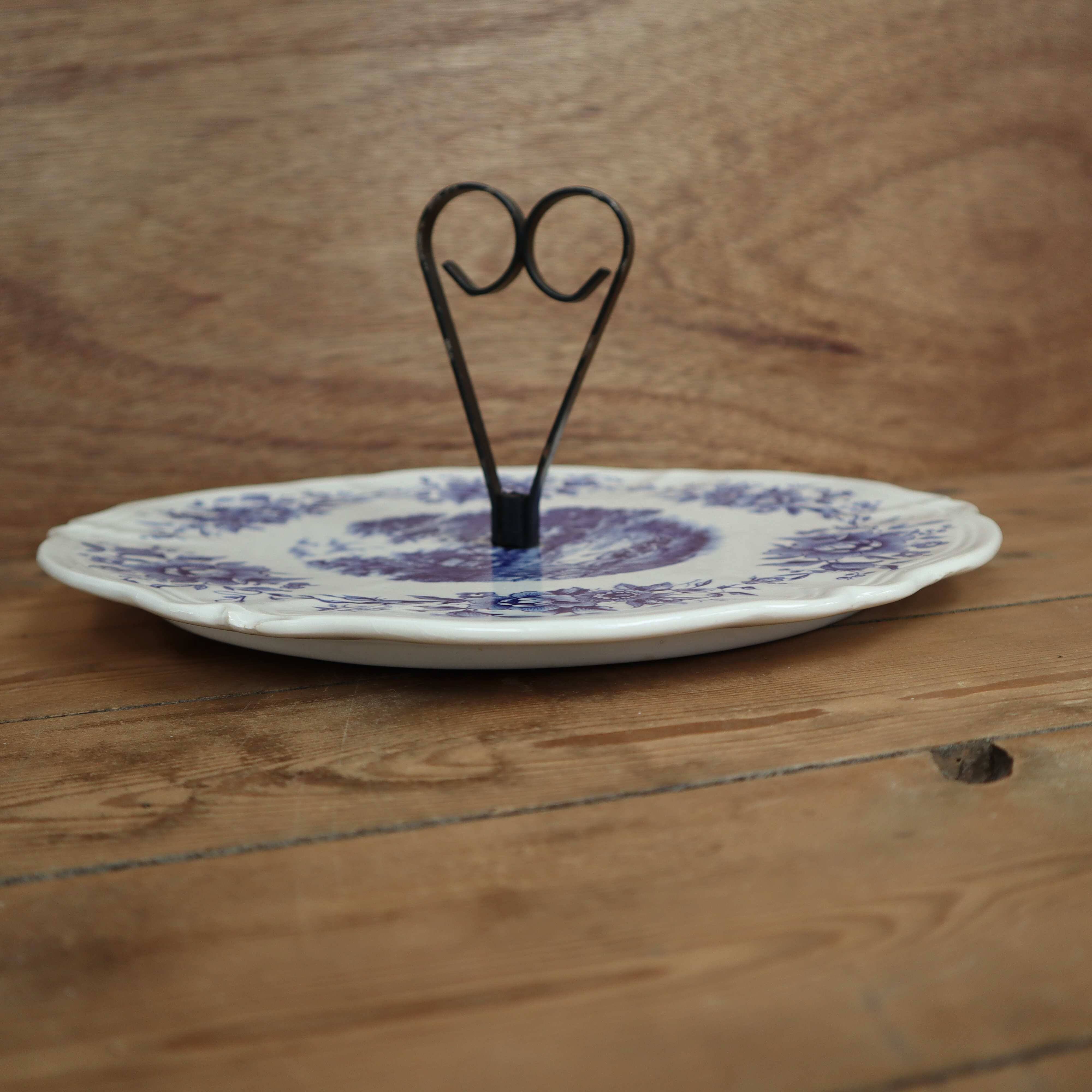 Sarreguemines cheese platter Romantic model