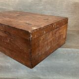 Old wooden workshop box