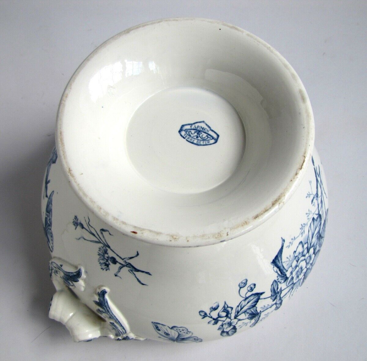 Soupière carmen in earthenware of sarreguemines