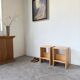 Pair of pine stools or bedside tables, mountain furniture, 1950s