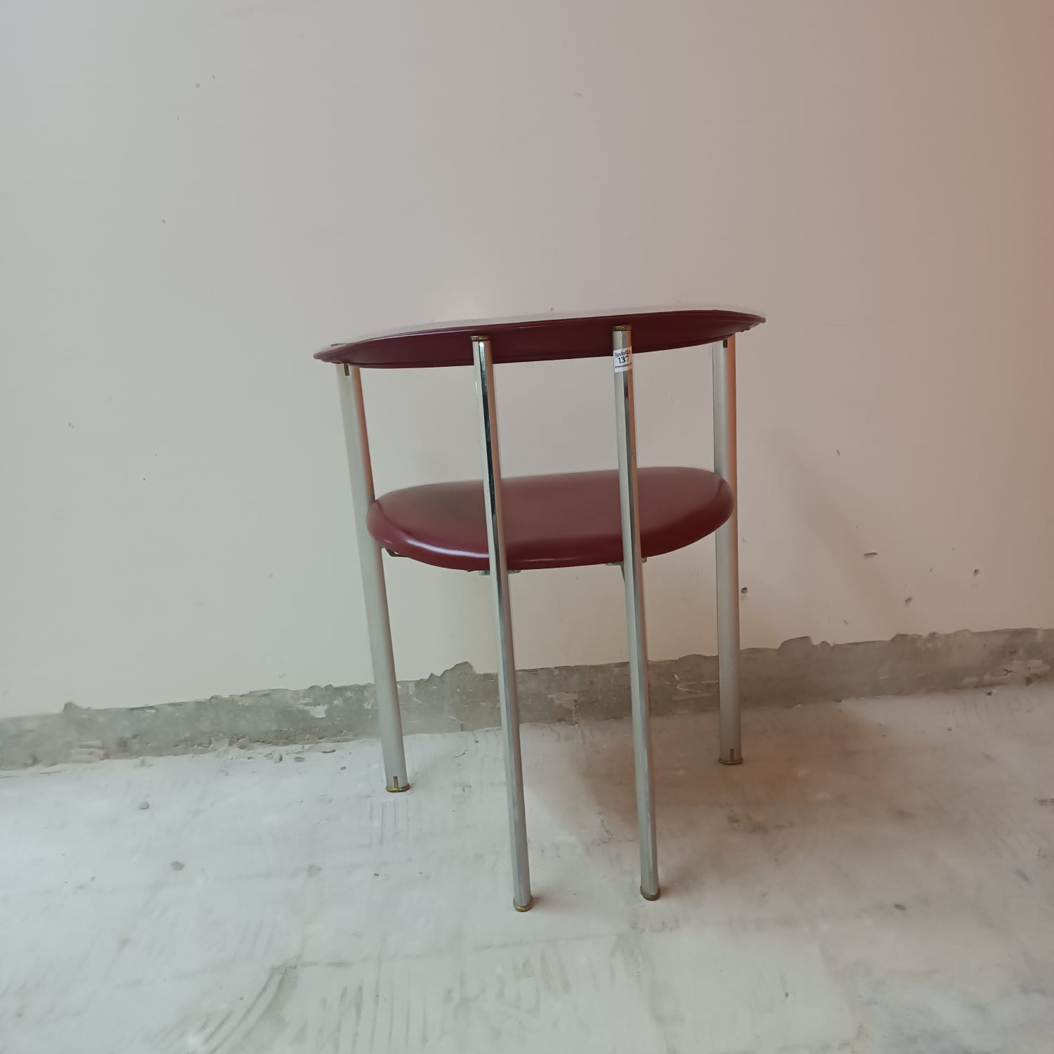 Set of 4 leather dining chairs