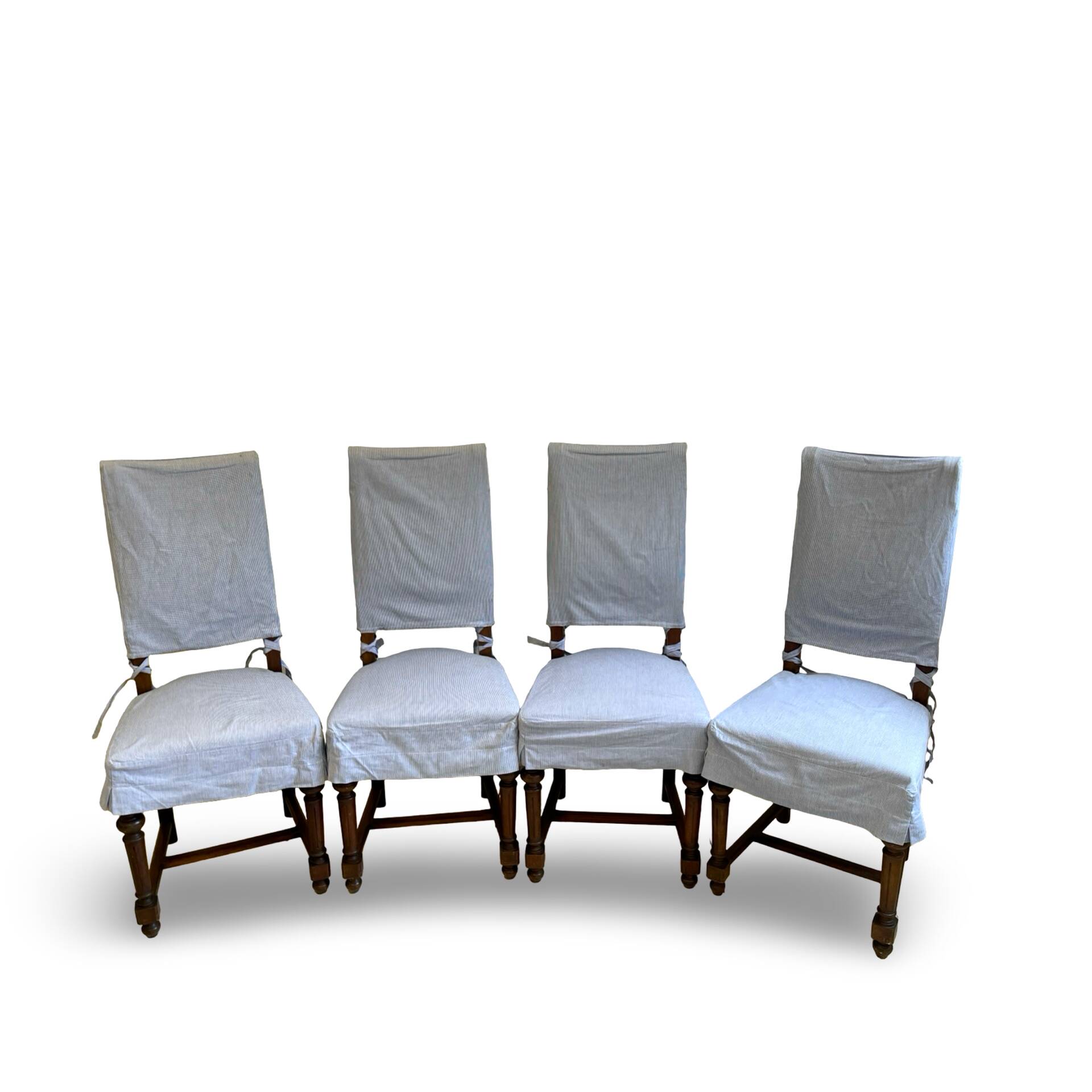 four Victorian dining chairs