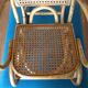 Rocking chair child rattan wicker nsac retro old vintage