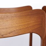 Set of 4 Danish teak chairs – Mid-century modern dining chairs from the 1960s, Resto