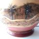 Unique ball lamp, hand-painted by Françoise Bertin