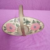 Empty pocket basket in brass and ceramic