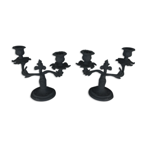 Chandeliers en bronze - noir
